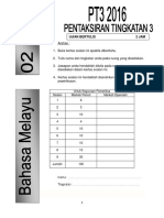 Bahasa Melayu - Modul PT3 2016 - Soalan