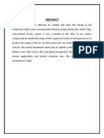 Air Compression Using Suspension System - Abstract