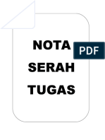 Nota Serah Tugas GPK