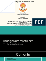 Electrical and Electronics Engineering Seminar Topic: Hand Gesture Robotic Arm