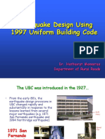 Earthquake Design Using 1997 Uniform Building Code