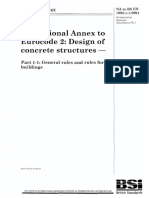 BS NA en 1992-1-1 - UK National Annex To Eurocode 2. Design of Concrete Structures