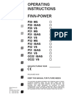 Finn-Power Crimper Operating Instructions