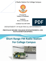 Electrical and Electronics Engineering Seminar Topic: Short Range FM Radio Station For College Campus