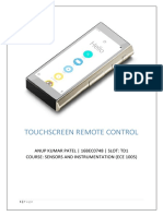 Touchscreen Remote Control