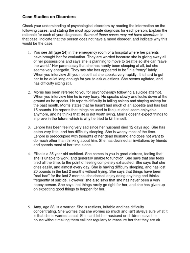 Illness anxiety disorder example image