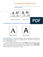 Tipos de Escrita Normalizada em Desenho T-Cnico PDF