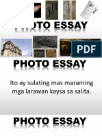photo essay tagalog ppt