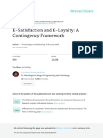 E-Satisfaction and E-Loyalty A Contingency Framewo