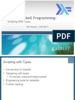 Practical Haskell Programming: Scripting With Types
