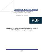 Monografia: Liderança e Motivação No Conceito Da Gestão Democrática