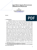 Bahan Jurnal Pengembangan Materi Agama Bernuansa Multikultural Di Madrasah