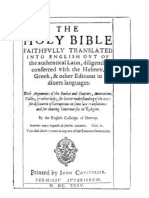Orginal and Real Douay Rheims Version 1610 (Facsimile Copy)
