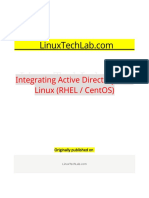 Integrating Active Directory With Linux (RHEL CentOS)