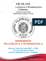 Dispersión Filatélica y Numismática 2017 