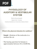 1. Physiology of Auditory & Vestibuler System Dr. Ratna