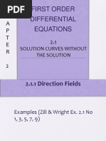 2.1 Solution Curves Without a Solution