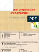 Expression of Congratulation and Compliment