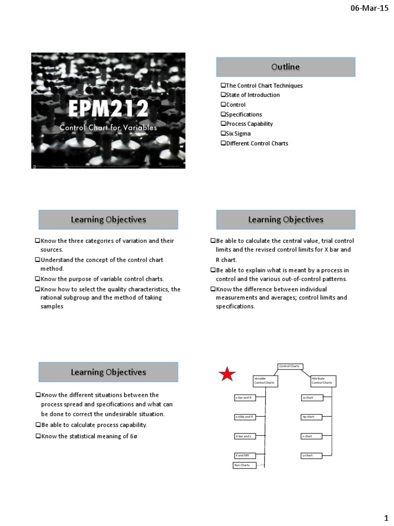 Lecture 6 - Control Chart For Variables PDF | PDF | Engineering ...