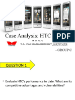 Case Analysis: HTC Corp in 2009: - Group C