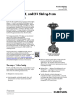 Fisher ET, EAT, and ETR Sliding - Stem Control Valves: ET Valve Product Bulletin