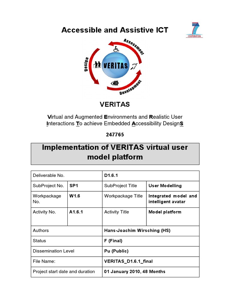 Veritas d1.6.1 Final | PDF | Virtual Reality | Simulation
