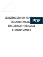 Bidang Pengembangan Perpustakaan, Tenaga Pepustakaan Dan Pengembangan