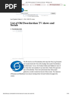 List of Old Doordarshan TV Shows and Serials - AbhiSays PDF