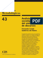 Analisis Sociologico Del Sistema de Discursos PDF