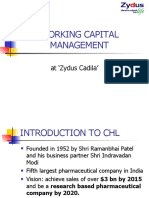 Working Capital Management: at Zydus Cadila'