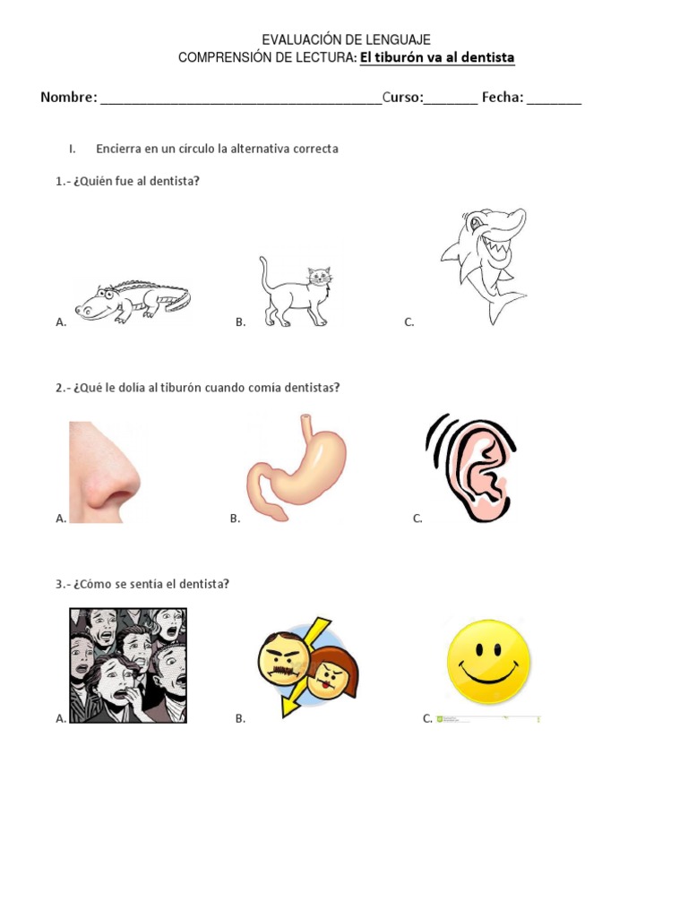 Lectura El Tiburon Va Al Dentista PDF