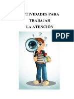 Actividades para Trabajar La Atención PDF