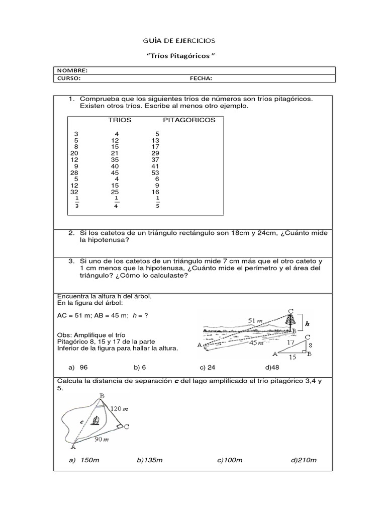 Trios Pitagoricos PDF | PDF