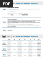 Marathon Beginner Training Plan- Kilometers