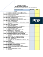 Pragmatic Skills Checklist