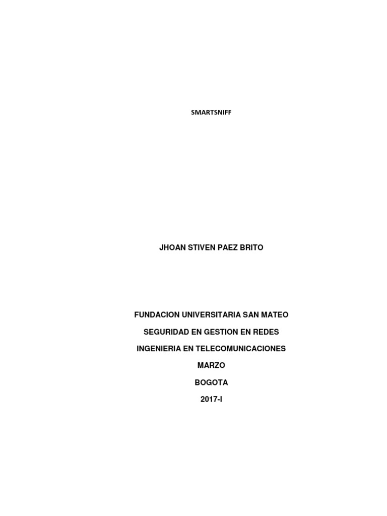 Análisis de Tráfico con SmartSniff | PDF | Red de computadoras ...
