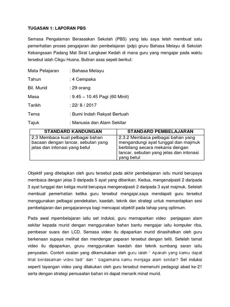 Laporan Pbs Pdf