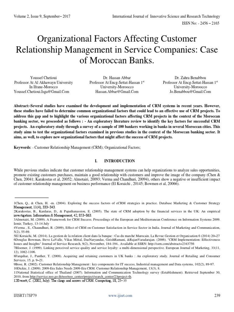 (PDF) A Study on Customer Relationship Management in Banks | Admin ASDF - blogger.com