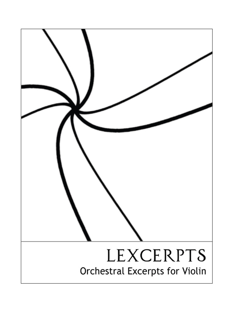 Lexcerpts Orchestral Excerpts For Violin v2.1 US PDF
