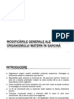 Modificarile Generale in Sarcina