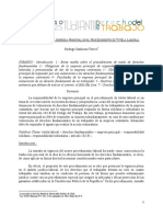 Responsabilidad de La Empresa Principal en El Procedimiento de Tutela Laboral. Rodrigo Sanhueza