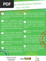 10 passos aliment. saudável em crianças