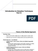 Introduction to Valuation Techniques Part II - Market Approach Methods