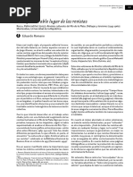 Romano, Eduardo. “El imponderable lugar de las revistas“