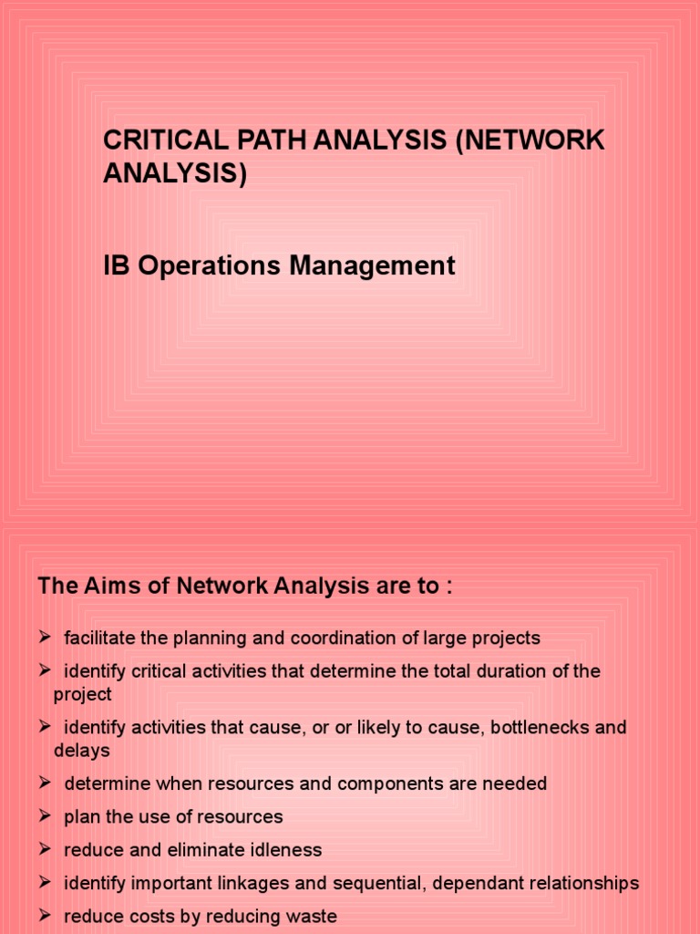 Critical Path Analysis in Business Management | PDF | Business | Computing