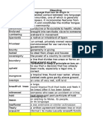 Vocabulary SAN ANDRES