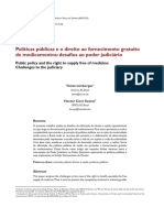 Políticas Públicas e o Direito Ao Fornecimento Gratuito