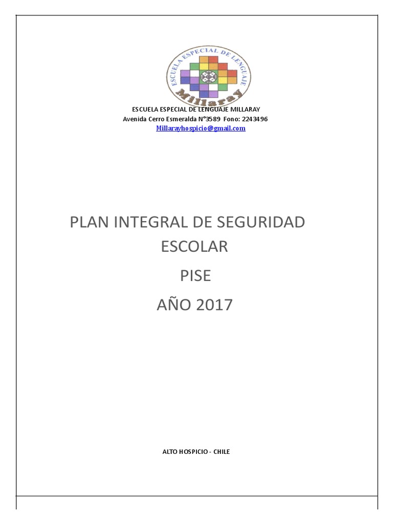 Manual de Seguridad Escolar PISE (Reparado) | PDF | La seguridad | Riesgo
