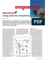 FM Superregenerative Receiver: Using Only Two Transistors