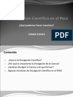 La Divulgación Cientifica en El Perú